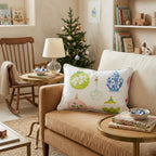 Chinoiserie Ornament Mix Throw Pillow - Hillcroft Home