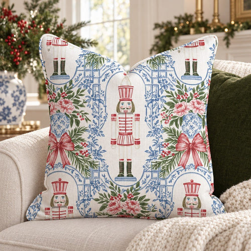 Chinoiserie Parade Throw Pillow throw pillow - Hillcroft Home