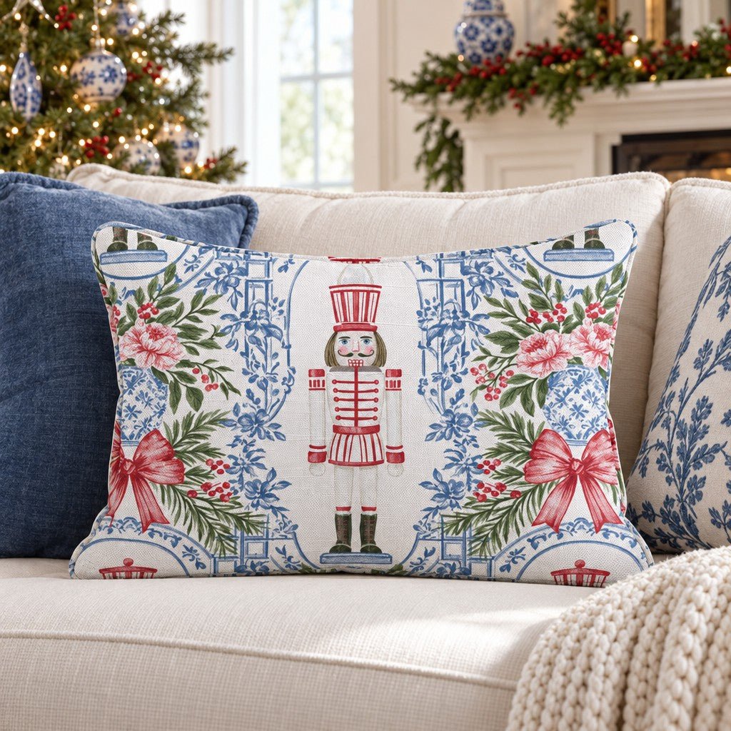 Chinoiserie Parade Throw Pillow throw pillow - Hillcroft Home