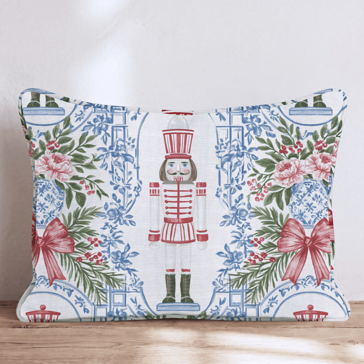 Chinoiserie Parade Throw Pillow throw pillow - Hillcroft Home