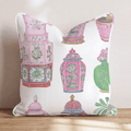 Chinoiserie Pots and Vases Throw Pillow - Hillcroft Home