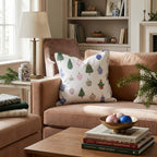 Chinoiserie Tree and Ornament Throw Pillow - Hillcroft Home