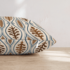 Chocolate Botanica Throw Pillow throw pillow - Hillcroft Home