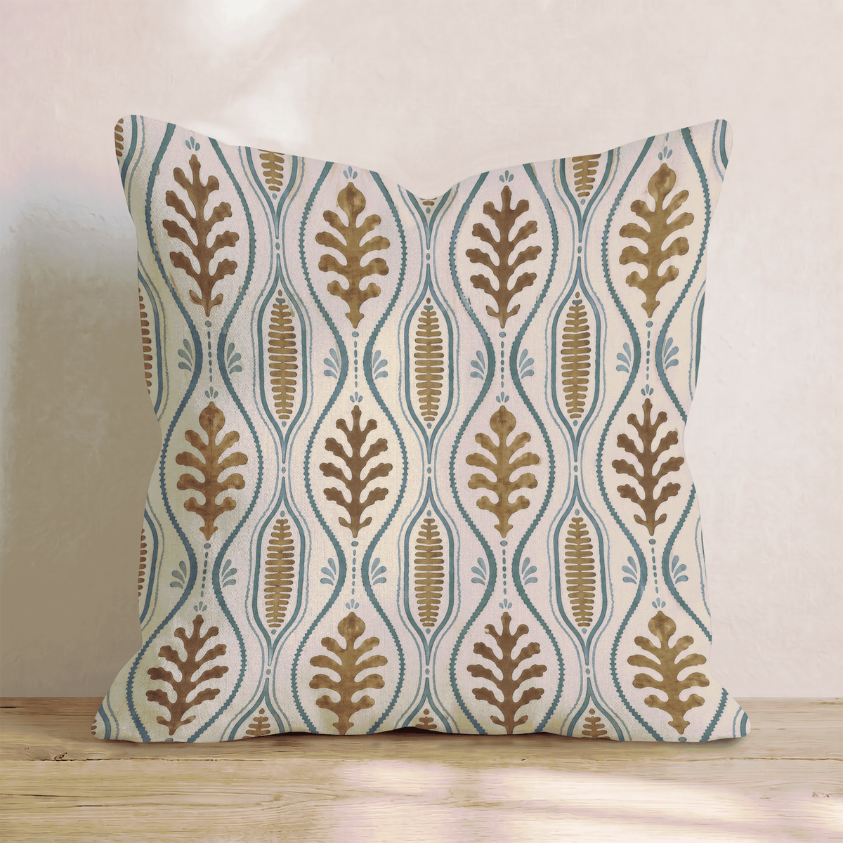 Chocolate Botanica Throw Pillow throw pillow - Hillcroft Home