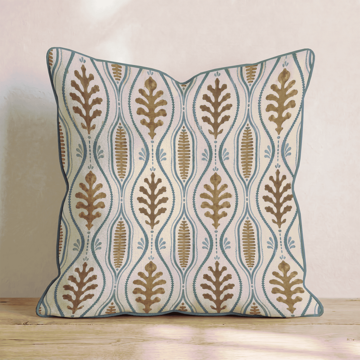 Chocolate Botanica Throw Pillow throw pillow - Hillcroft Home