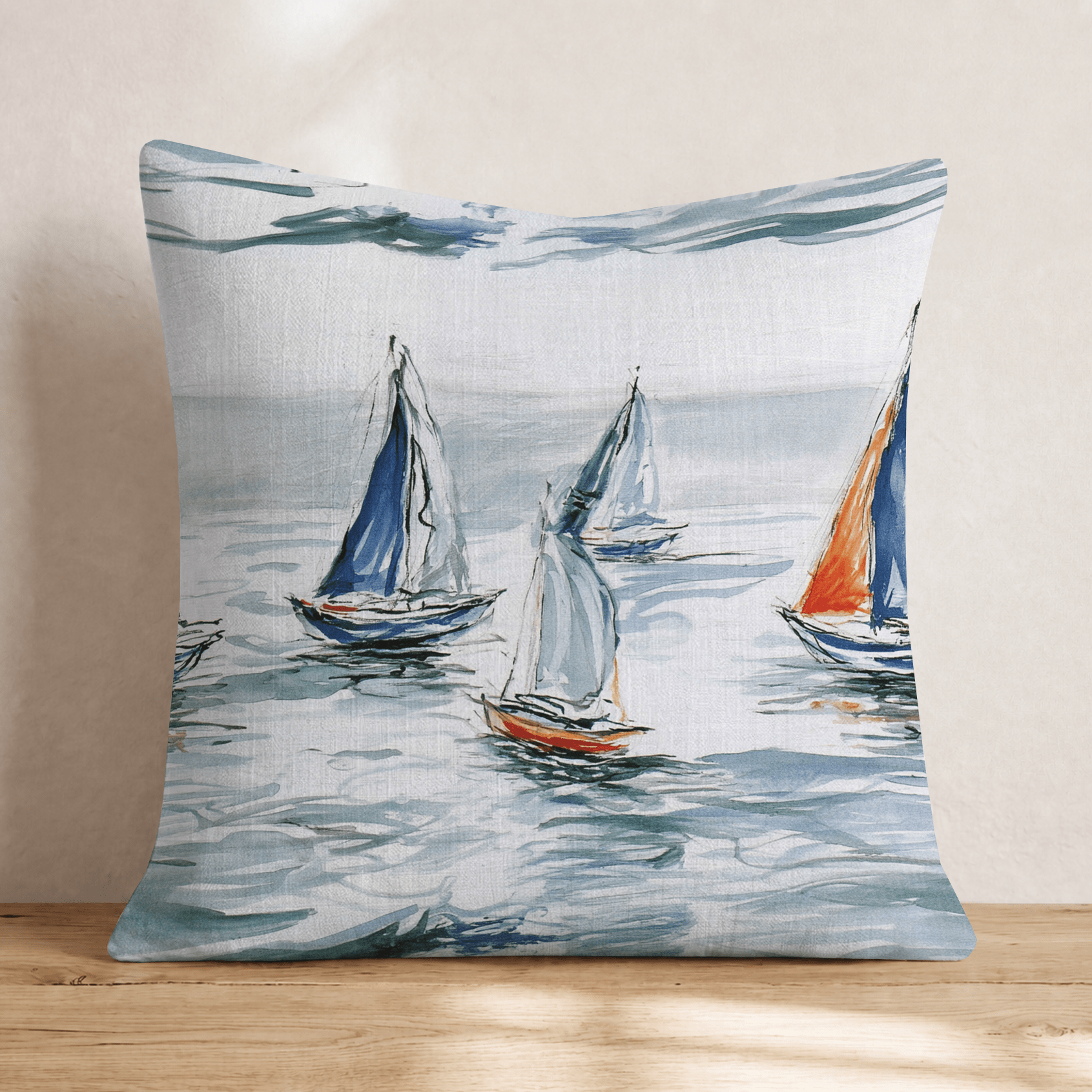Choppy Waters Throw Pillow - Hillcroft Home