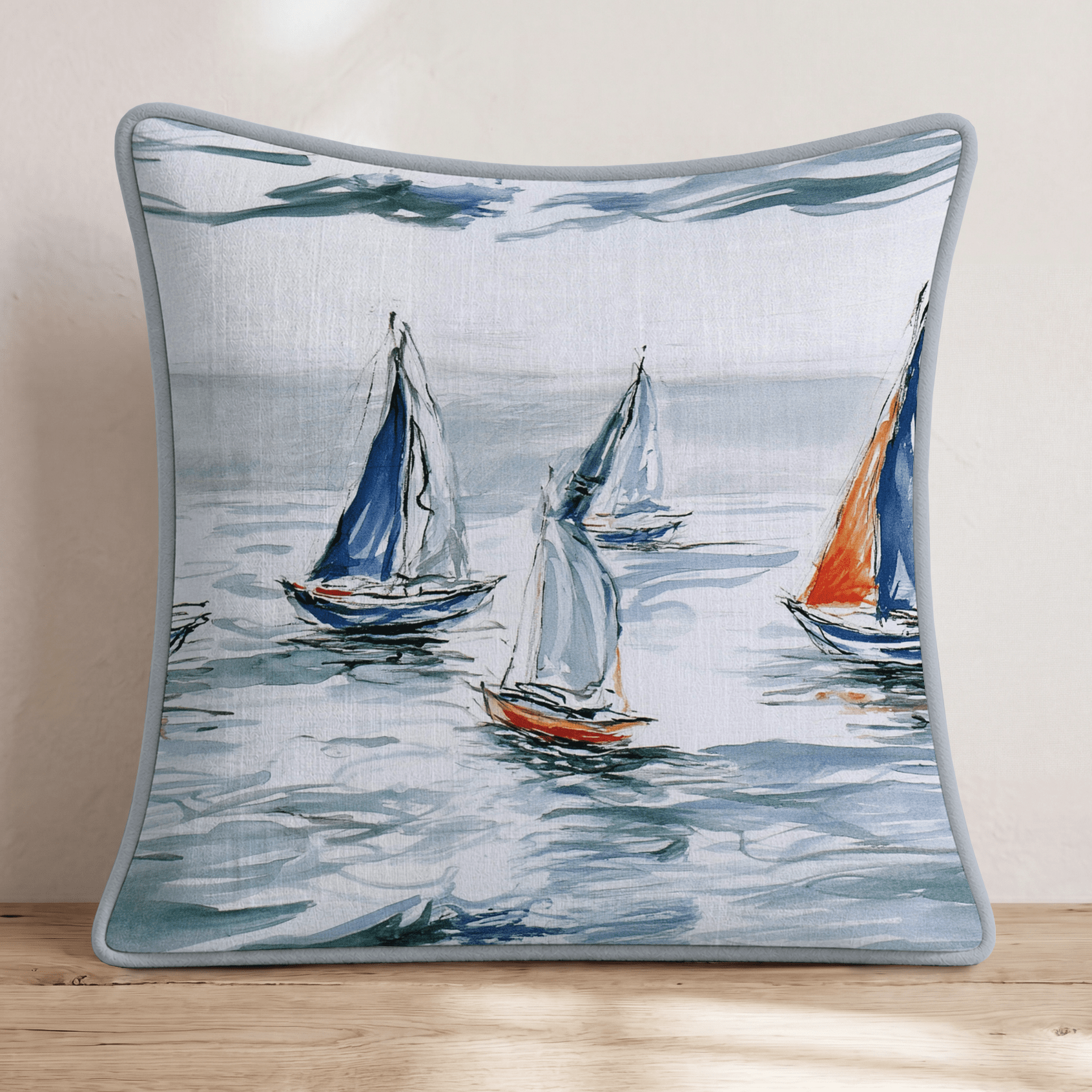 Choppy Waters Throw Pillow - Hillcroft Home