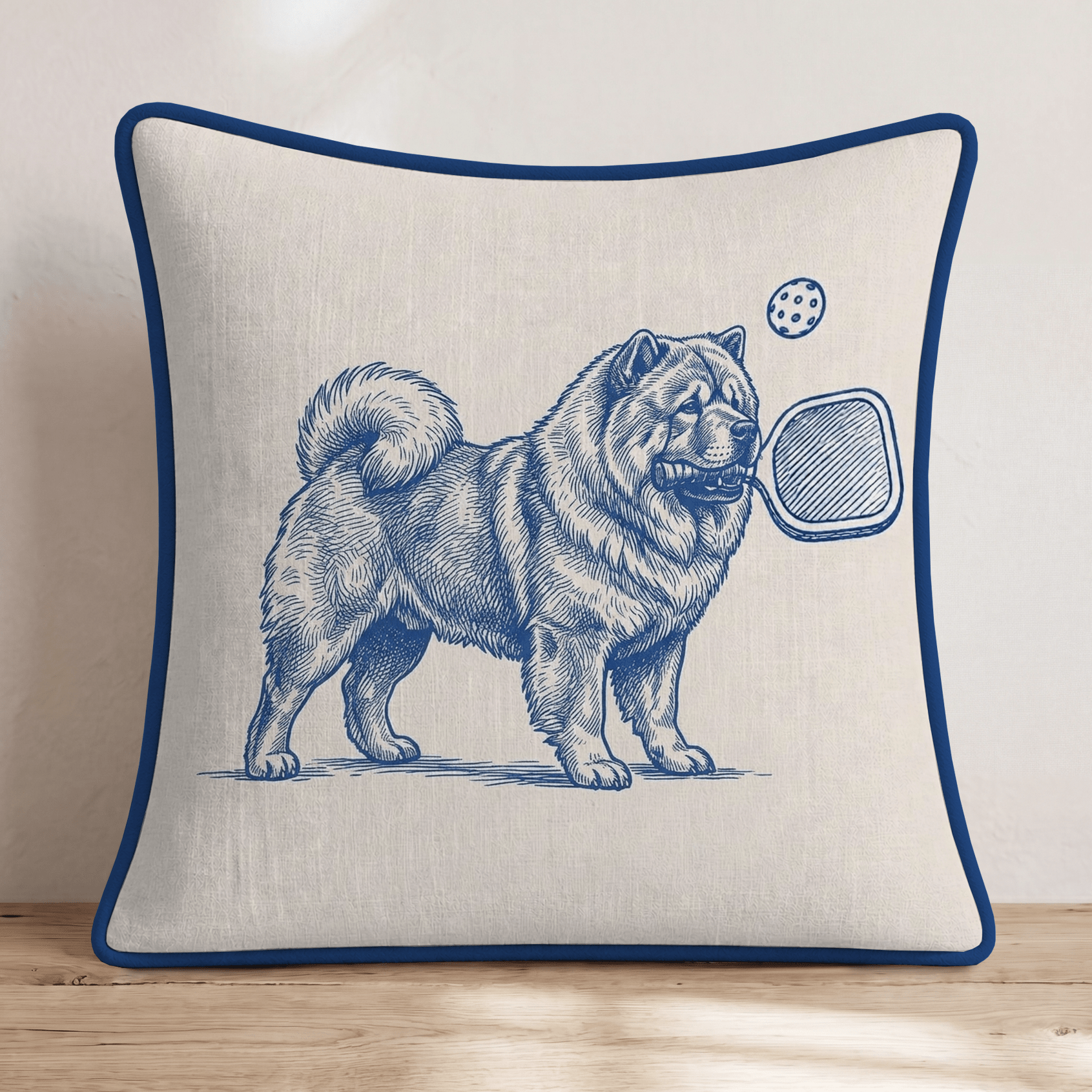 Chow Chow Pickleball Throw Pillow - Hillcroft Home