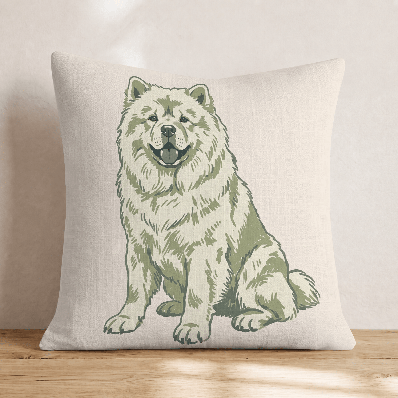 Chow Chow Throw Pillow - Hillcroft Home