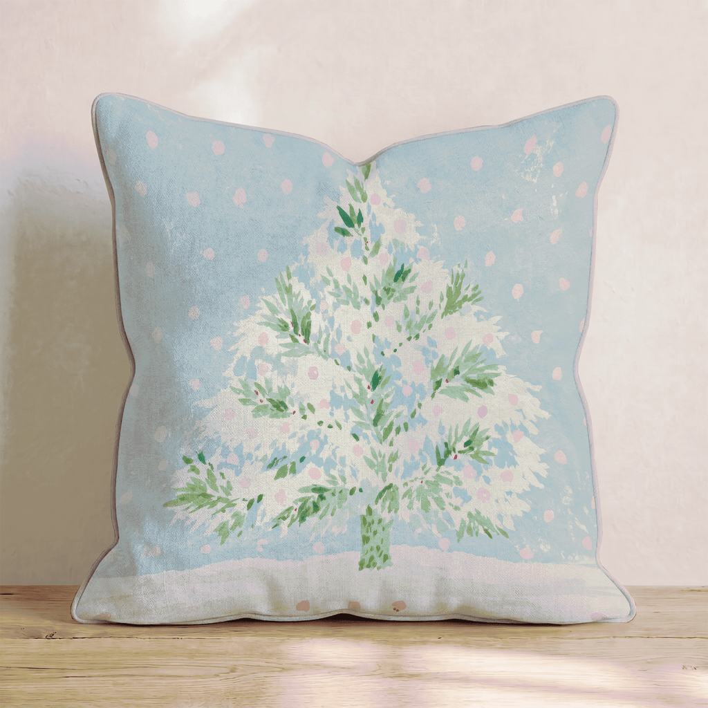 Christmas And Polka Dots Throw Pillow - Hillcroft Home