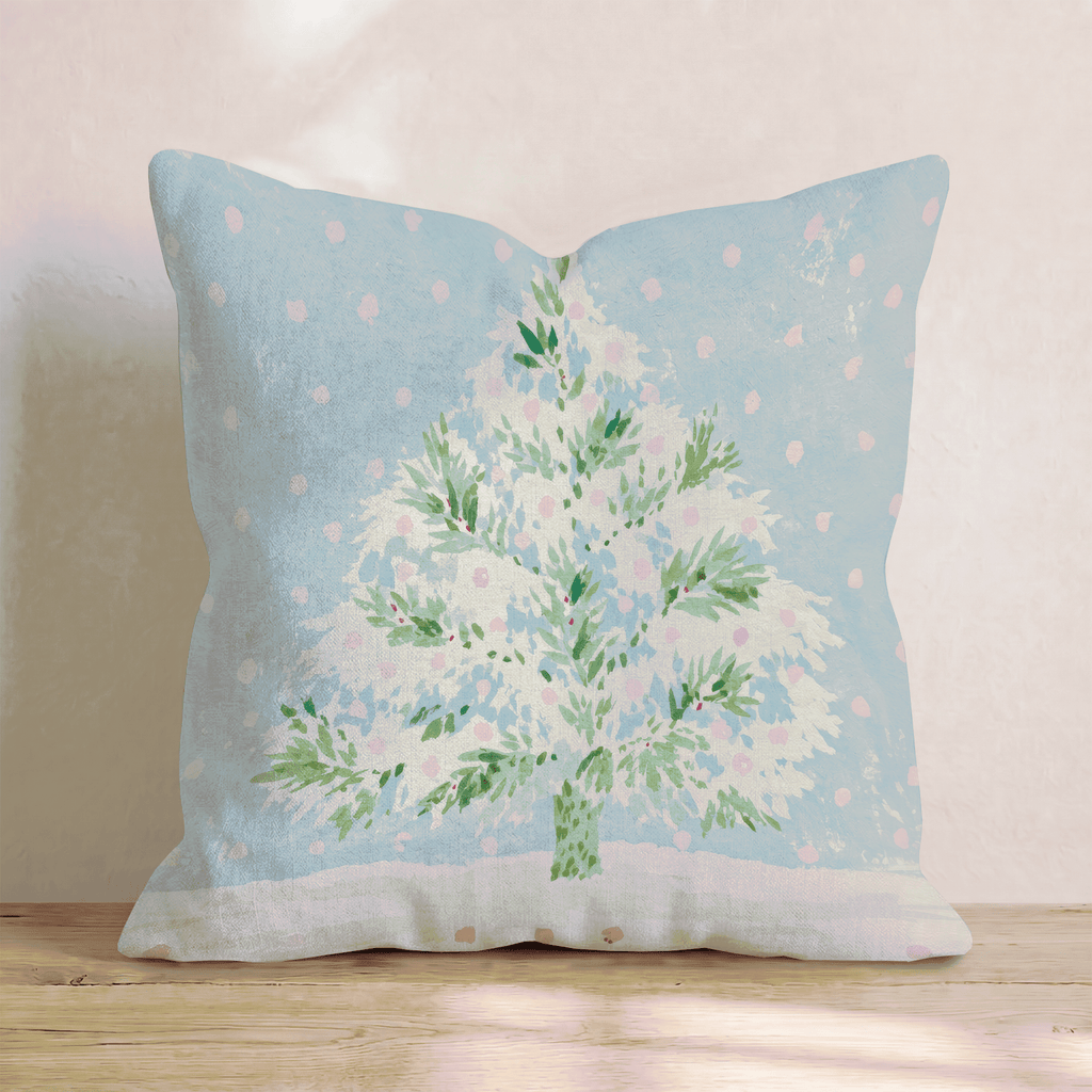 Christmas And Polka Dots Throw Pillow - Hillcroft Home