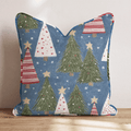 Christmas Blue Fir Throw Pillow - Hillcroft Home