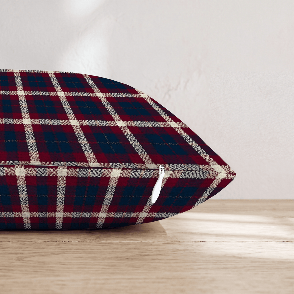 Christmas Blue Picnic Throw Pillow - Hillcroft Home