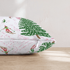 Christmas Bookshop Facade Throw Pillow - Hillcroft Home