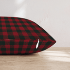 Christmas Carol Check Throw Pillow - Hillcroft Home