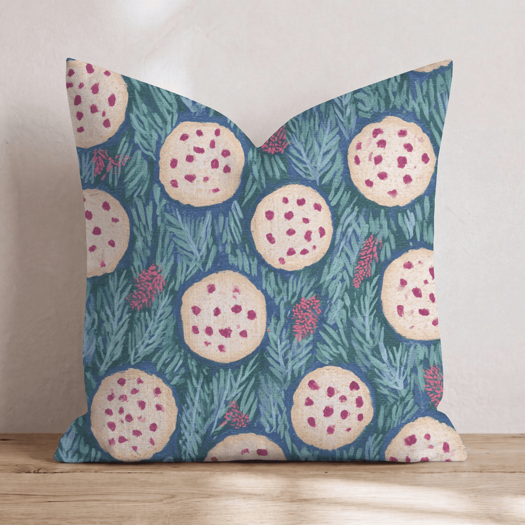 Christmas Chocolate Cookies Throw Pillow - Hillcroft Home
