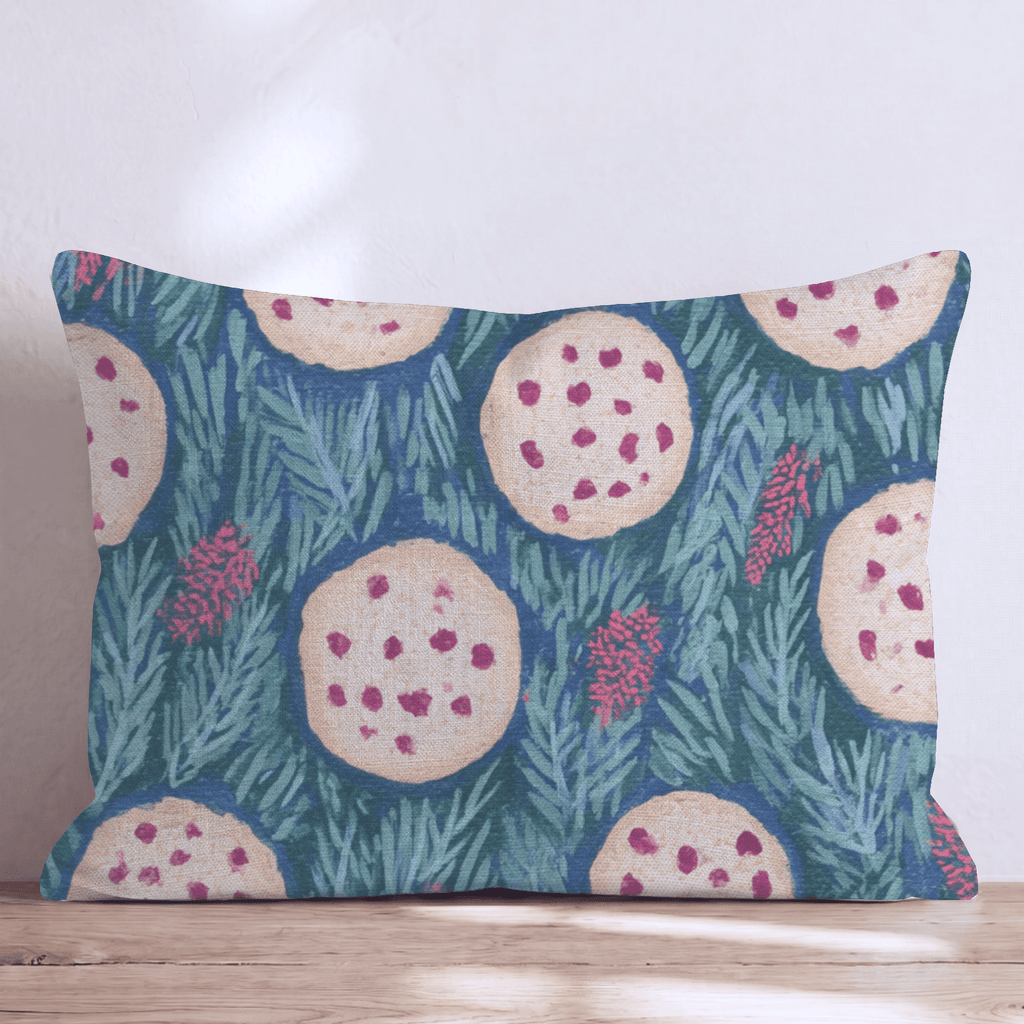 Christmas Chocolate Cookies Throw Pillow - Hillcroft Home