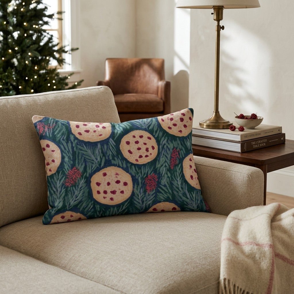 Christmas Chocolate Cookies Throw Pillow - Hillcroft Home