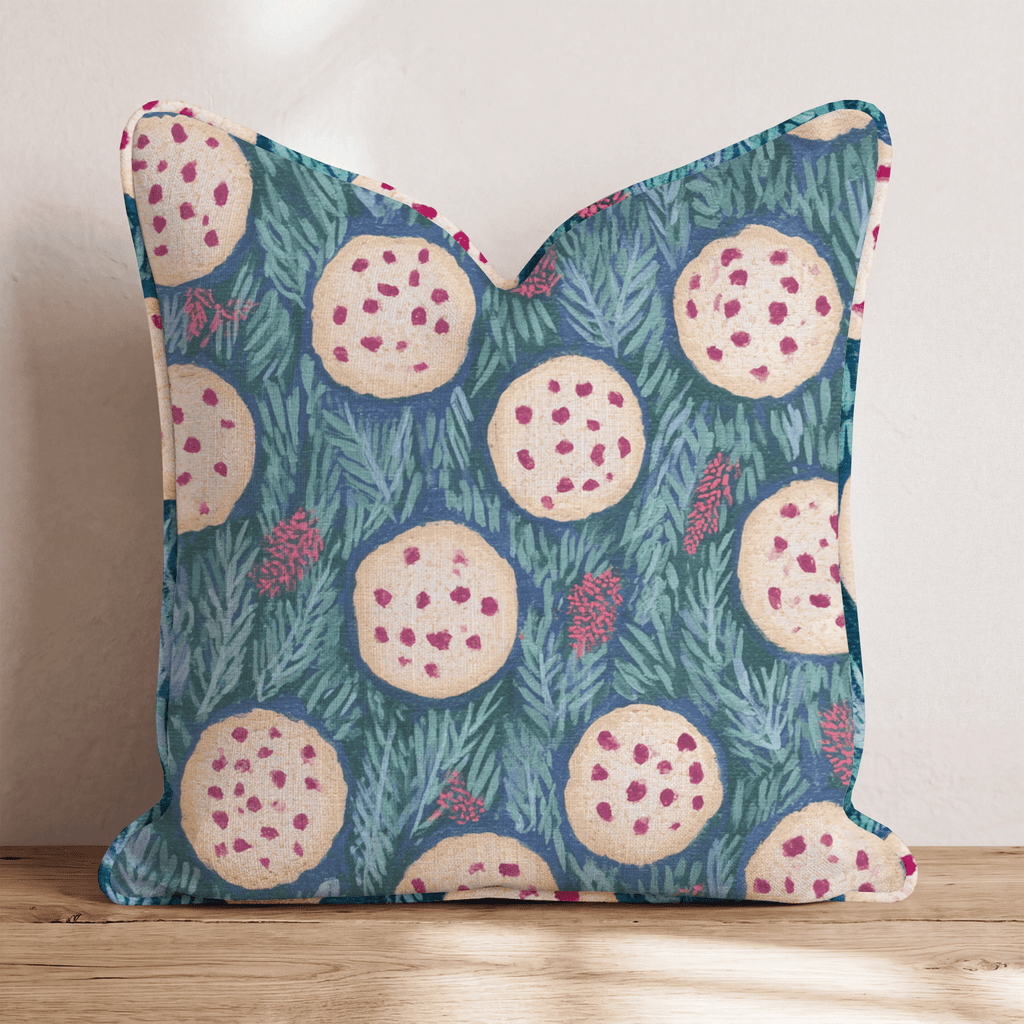 Christmas Chocolate Cookies Throw Pillow - Hillcroft Home