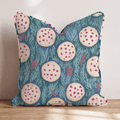 Christmas Chocolate Cookies Throw Pillow - Hillcroft Home