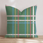 Christmas Day Plaid Throw Pillow - Hillcroft Home