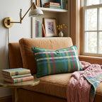 Christmas Day Plaid Throw Pillow - Hillcroft Home
