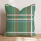 Christmas Day Plaid Throw Pillow - Hillcroft Home