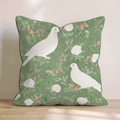 Christmas Doves Throw Pillow - Hillcroft Home