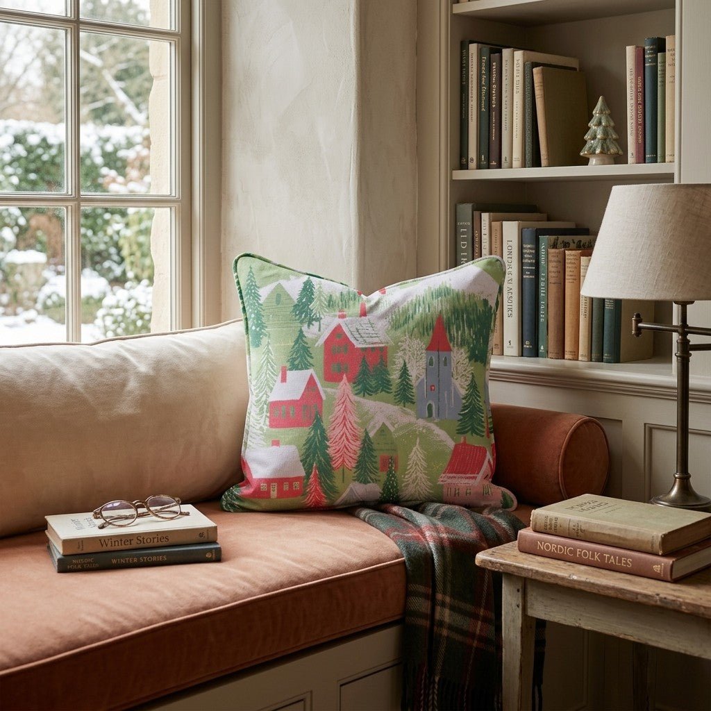 Christmas Hills Throw Pillow - Hillcroft Home