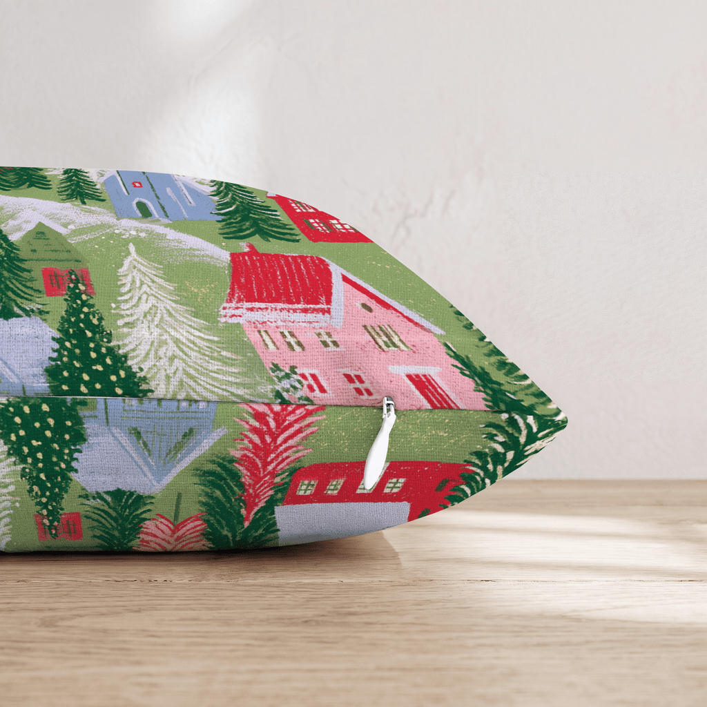 Christmas Hills Throw Pillow - Hillcroft Home