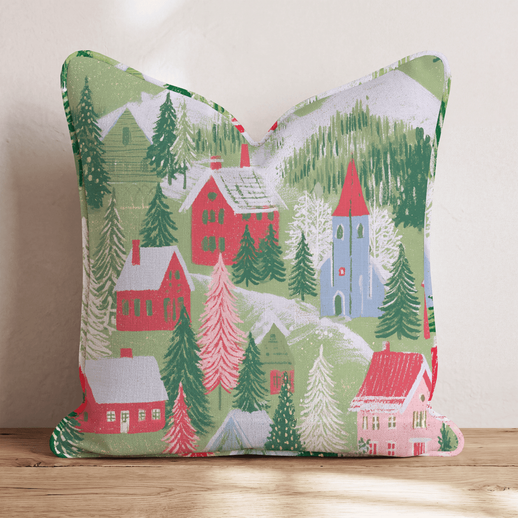 Christmas Hills Throw Pillow - Hillcroft Home