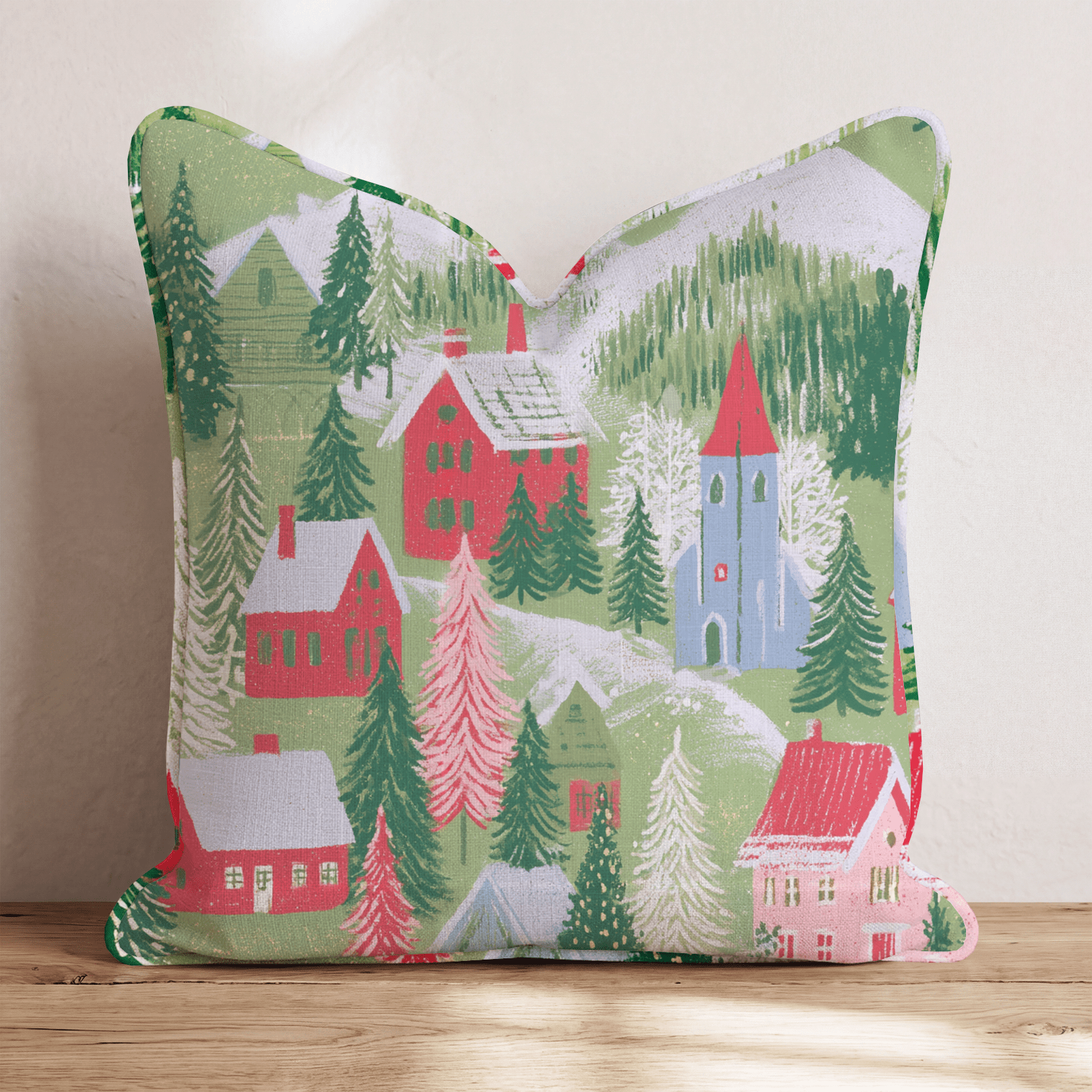 Christmas Hills Throw Pillow - Hillcroft Home