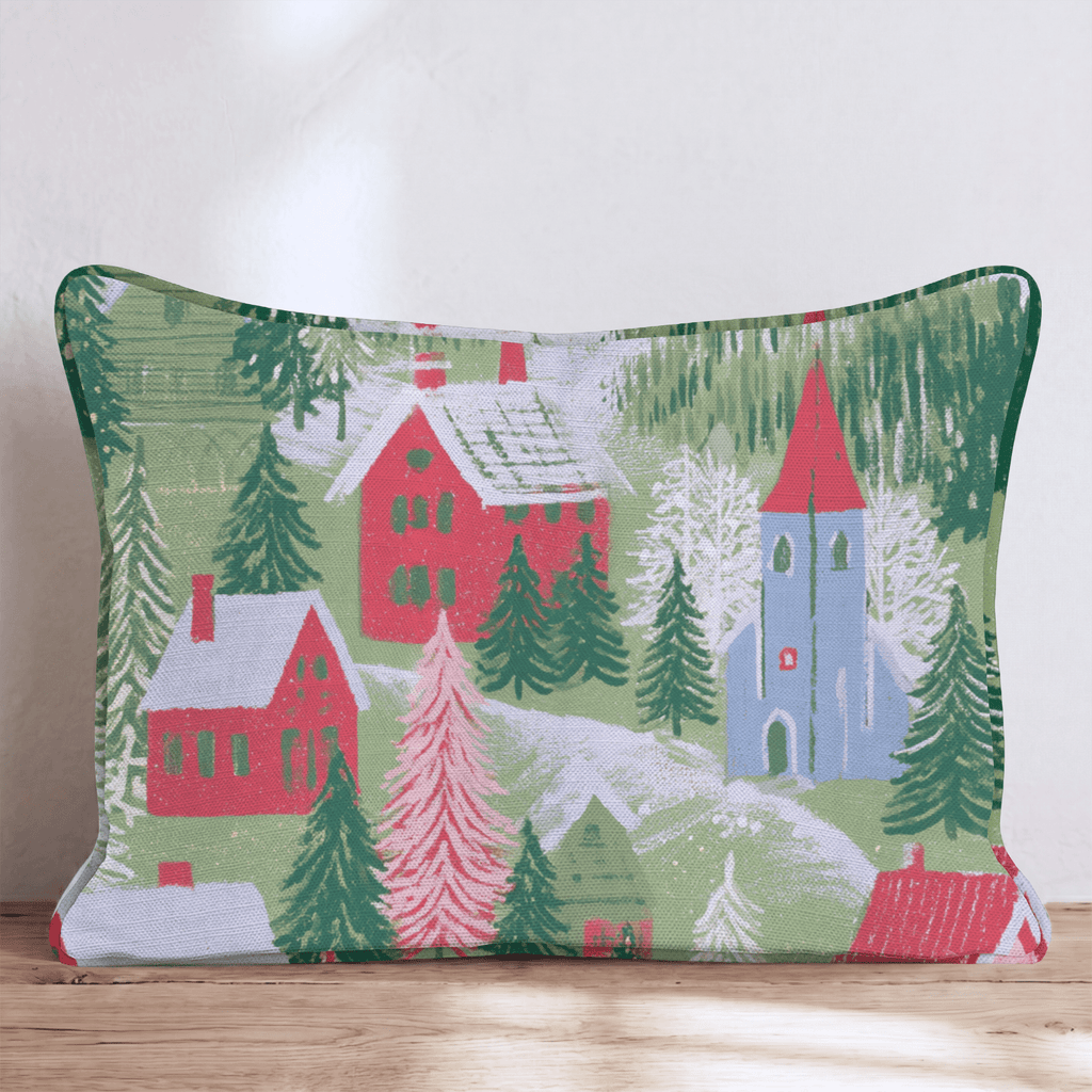 Christmas Hills Throw Pillow - Hillcroft Home