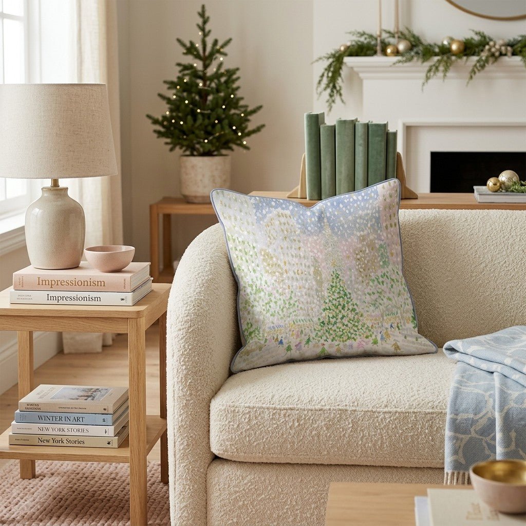 Christmas in the City Throw Pillow - Hillcroft Home