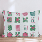 Christmas Mahjong Tiles Throw Pillow - Hillcroft Home