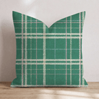 Christmas Morning Plaid Throw Pillow - Hillcroft Home