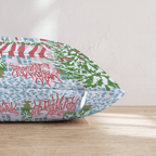 Christmas Paris Cafe Throw Pillow - Hillcroft Home