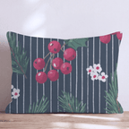 Christmas Pinstripes Throw Pillow - Hillcroft Home