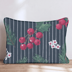 Christmas Pinstripes Throw Pillow - Hillcroft Home