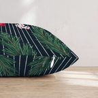 Christmas Pinstripes Throw Pillow - Hillcroft Home