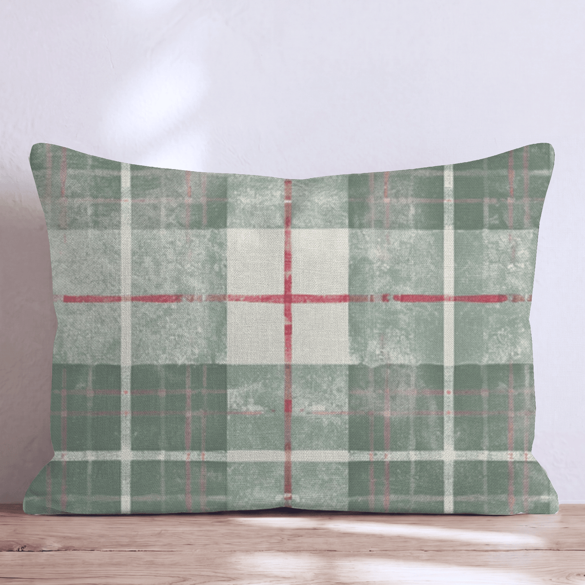 Christmas Plaid Shirt Throw Pillow throw pillow - Hillcroft Home