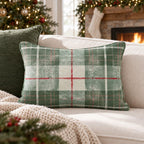 Christmas Plaid Shirt Throw Pillow throw pillow - Hillcroft Home