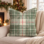 Christmas Plaid Shirt Throw Pillow throw pillow - Hillcroft Home
