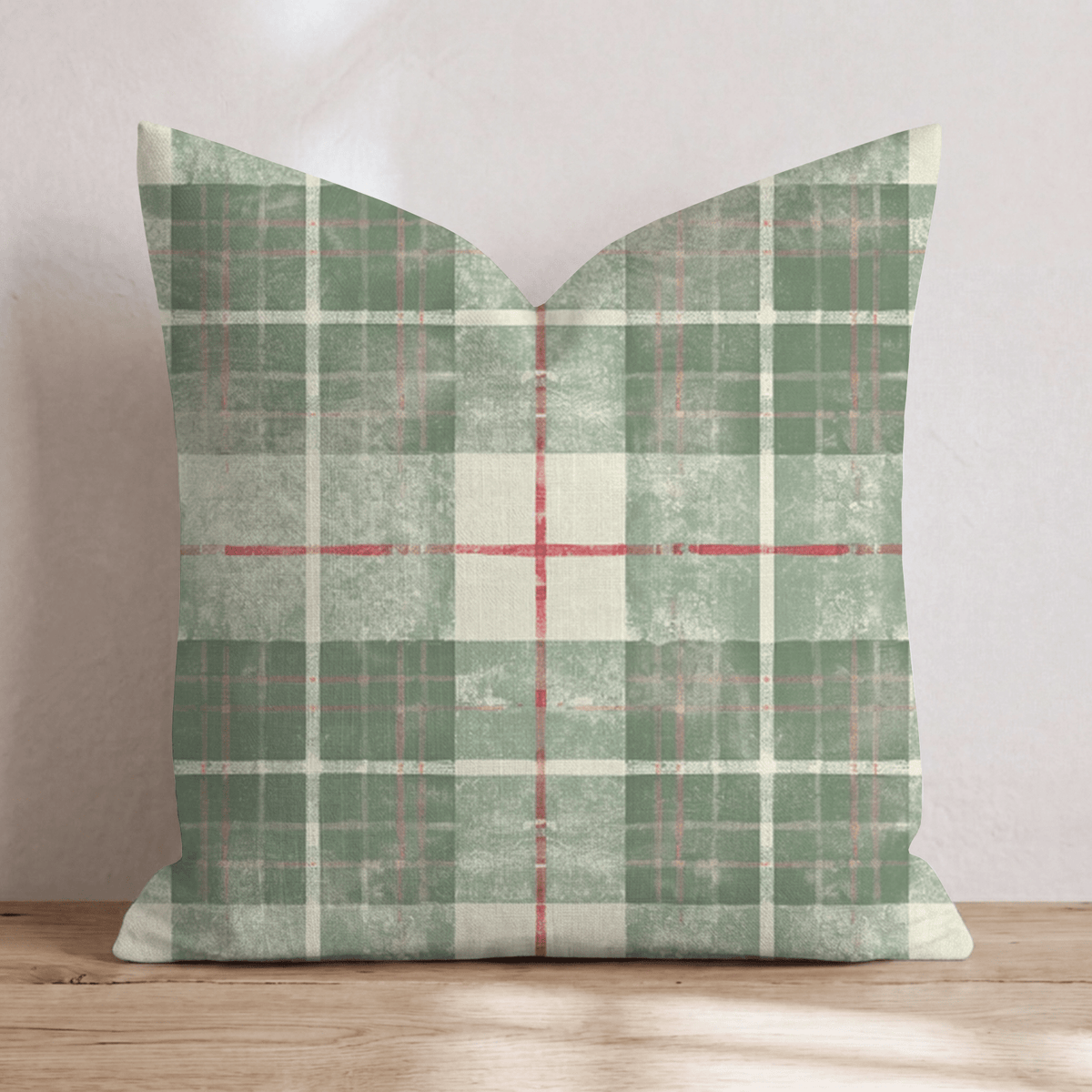 Christmas Plaid Shirt Throw Pillow throw pillow - Hillcroft Home