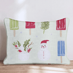 Christmas Popsicles Throw Pillow - Hillcroft Home