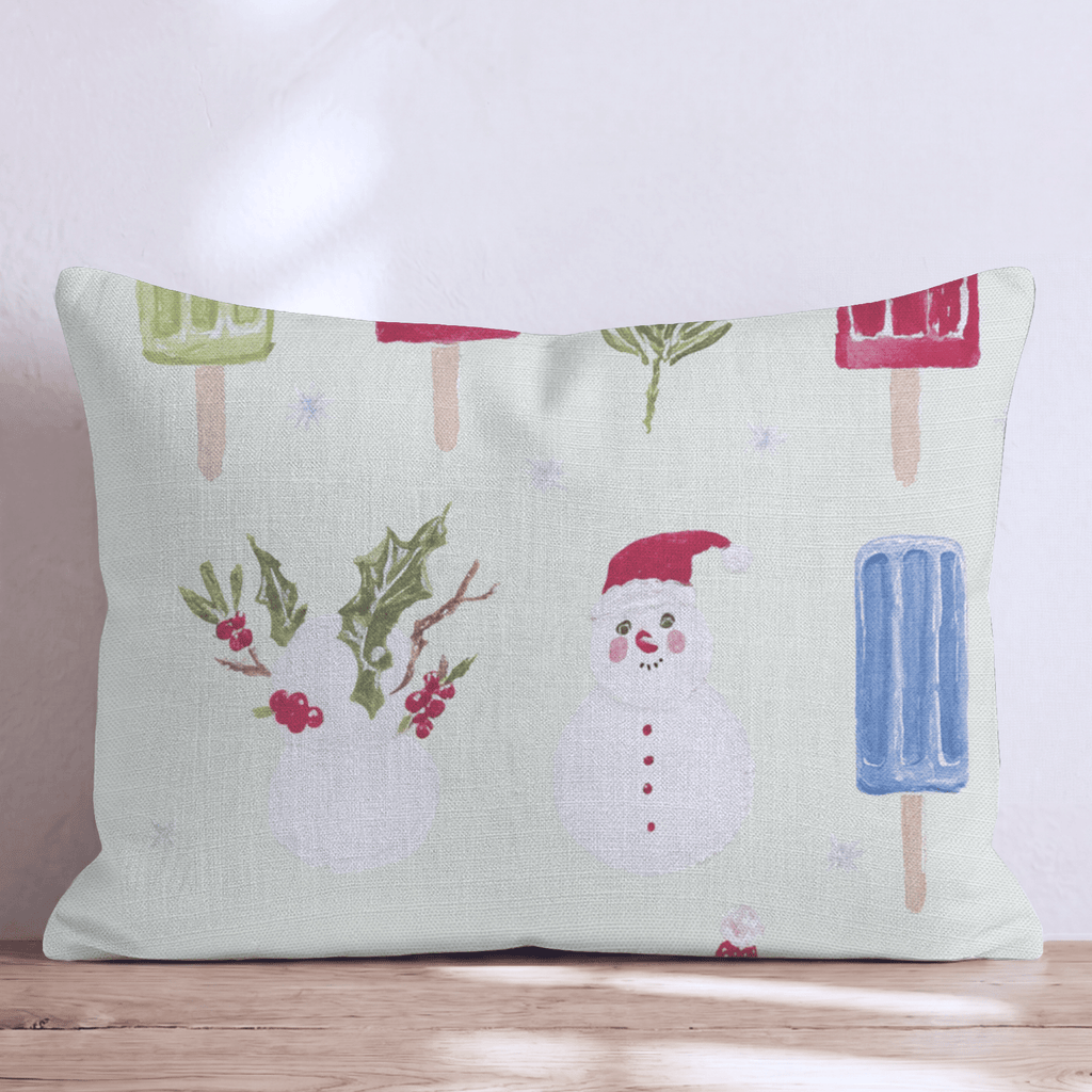 Christmas Popsicles Throw Pillow - Hillcroft Home
