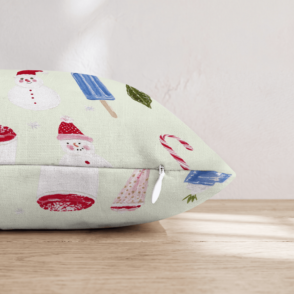 Christmas Popsicles Throw Pillow - Hillcroft Home
