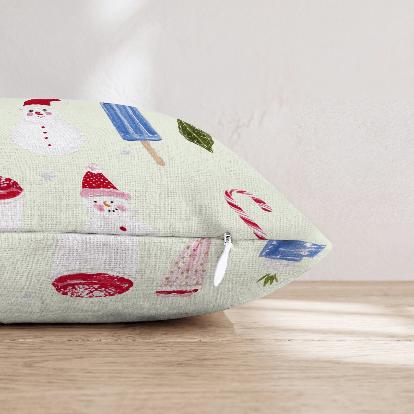 Christmas Popsicles Throw Pillow - Hillcroft Home