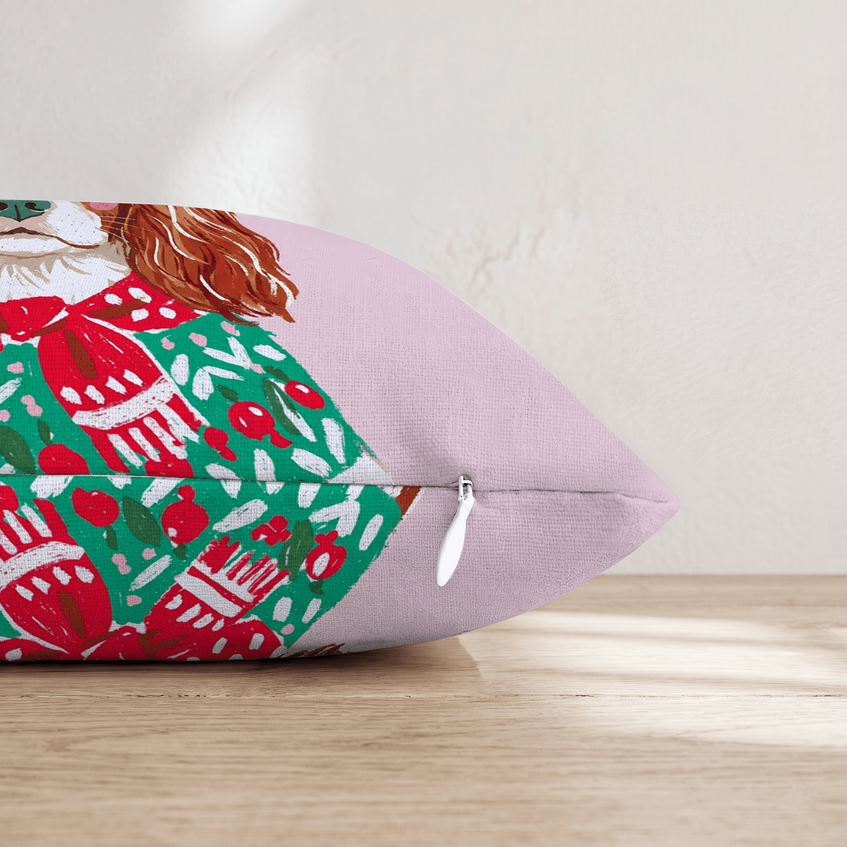 Christmas Sweater Cavalier King Charles Spaniel Throw Pillow - Hillcroft Home