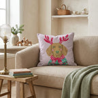 Christmas Sweater Dachshund Throw Pillow - Hillcroft Home